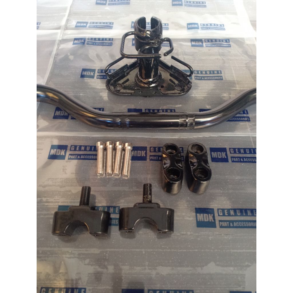 Stang Stir X-ride + Dudukan Stang X-ride + Raiser X-ride + Kleman X ride + Baut 4pcs