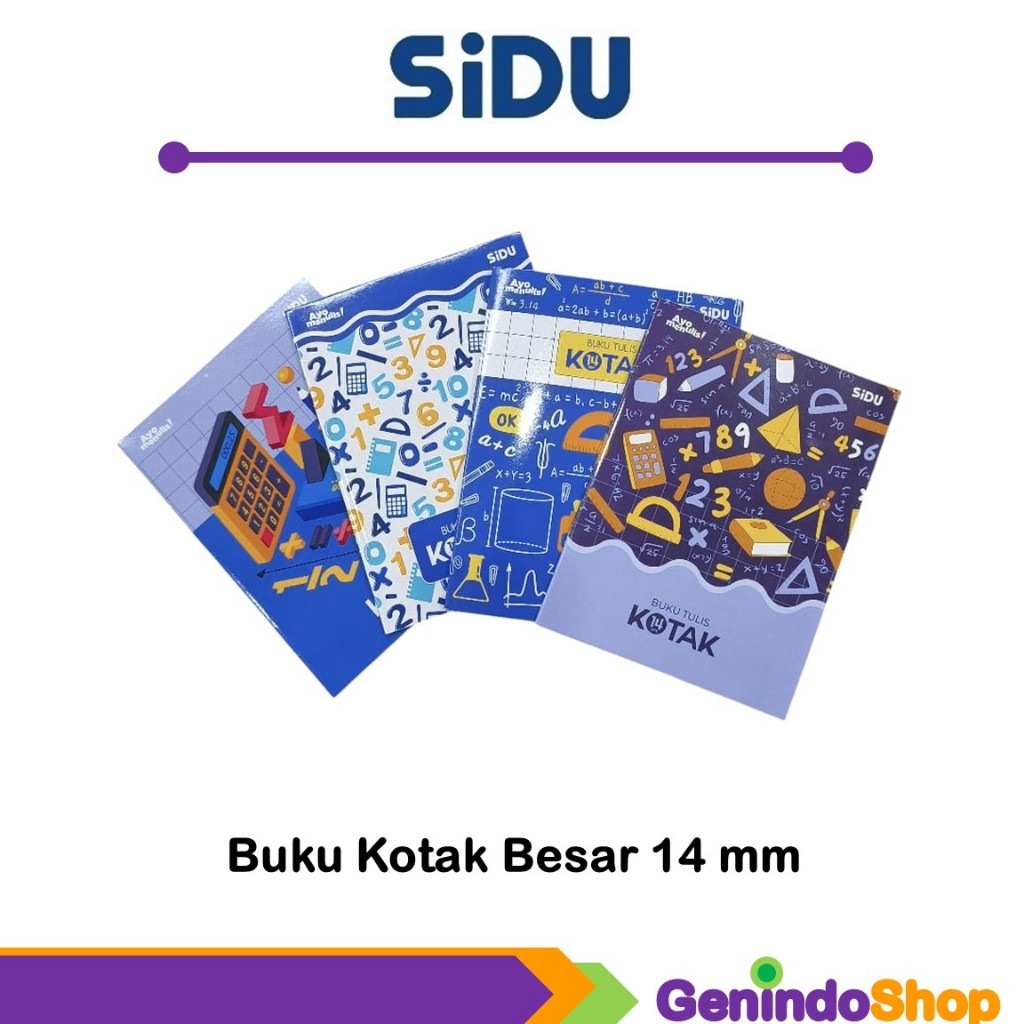 

Buku Tulis Kotak Besar 14 mm Sidu
