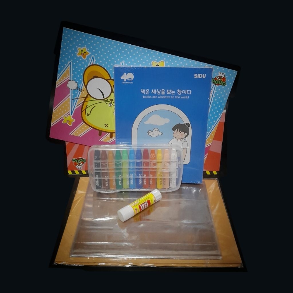 

(Paket D SD) Paket Buku Sekolah dan Alat Tulis Sekolah SD: Buku 38 Lembar, Buku Gambar, Crayon, Sampul Coklat dan Sampul Mika