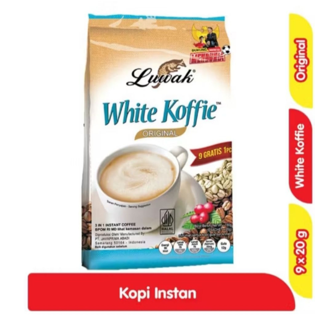 

Luwak White Koffie Original 9 + 1 x 20 g