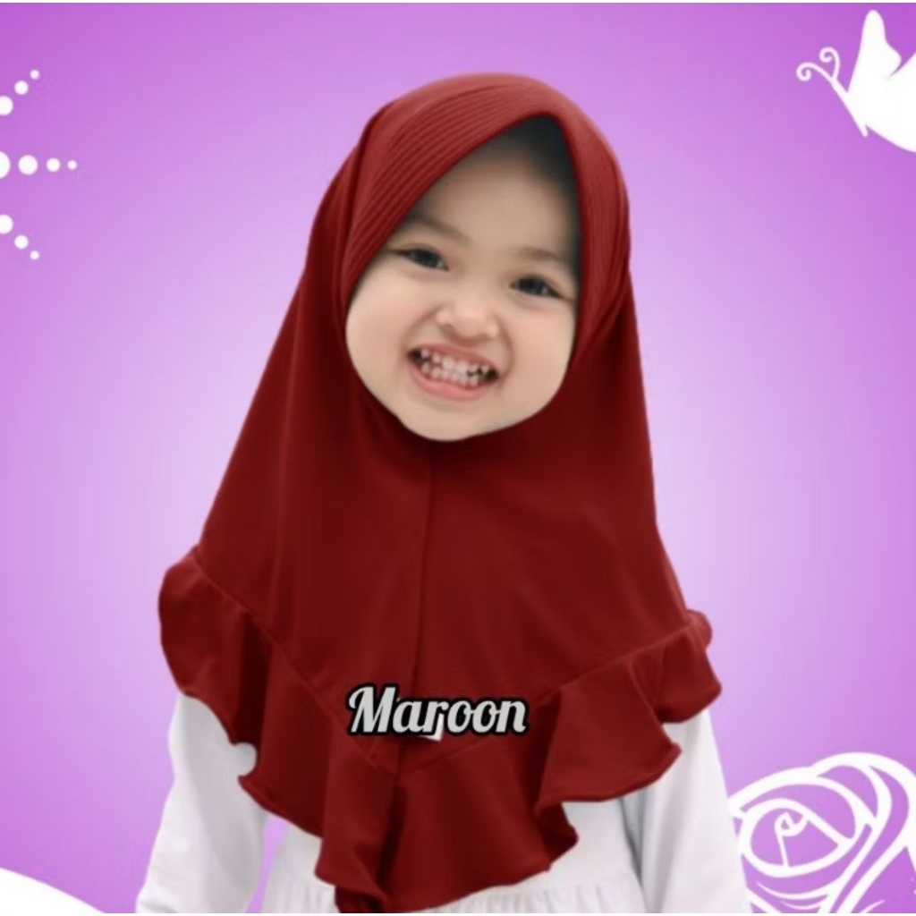 Hijab anak Alena lena 0-2tahun hijab bayi muslimah jilbab bayi