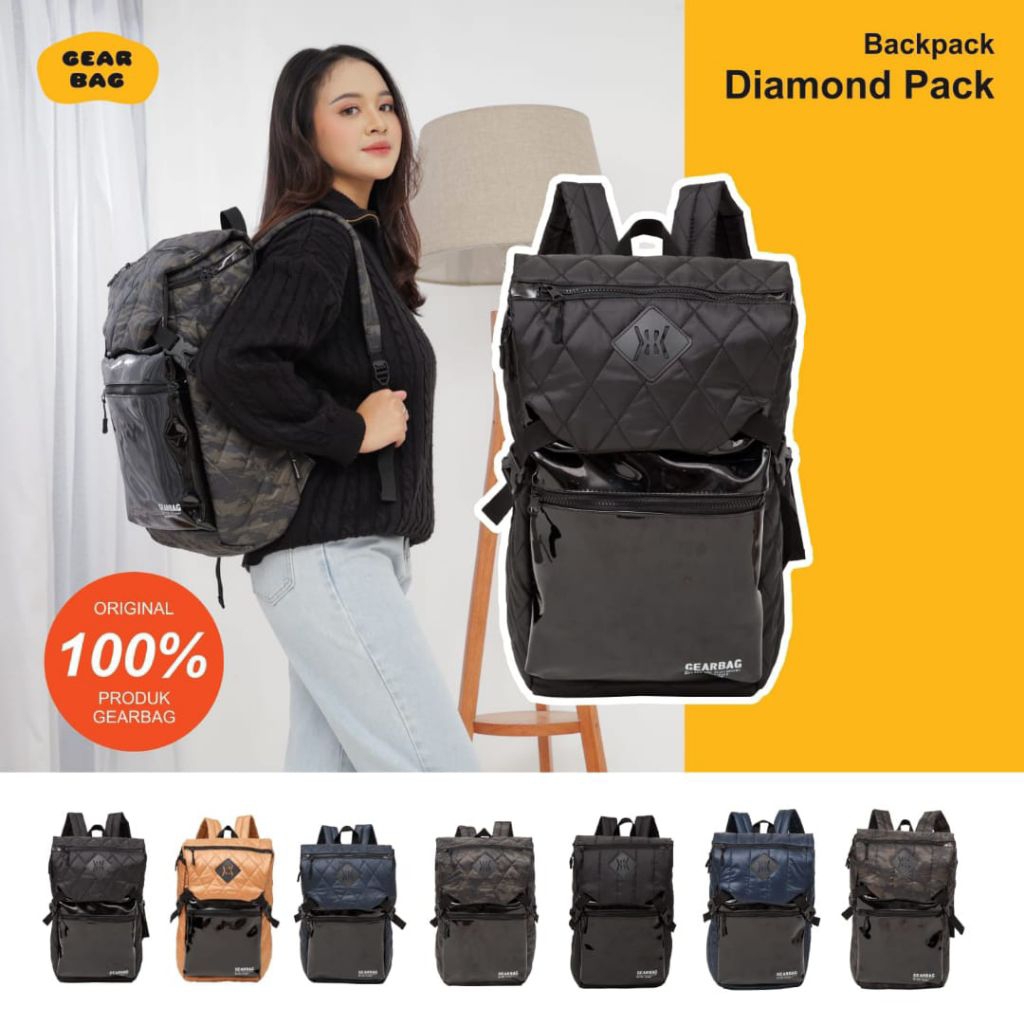 tas wanita ransel laptop masakini diamond 01campus tas wanita dan pria mewah elegan unisex