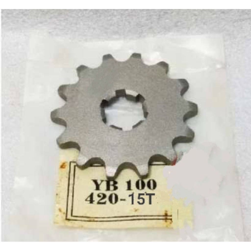 GEAR DEPAN YAMAHA L2G YB V75 V80 420 15T JAC