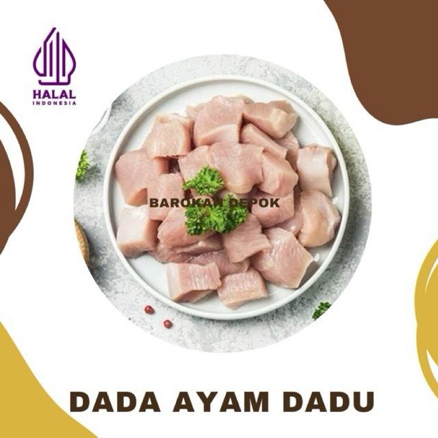 

Boneless Dada Ayam Potong Dadu 1 Kg