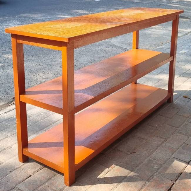 Meja Dapur / Rak Dapur / Rak Etalase Kayu Solid Minimalis Panjang 150 ( Wajib Membaca Deskripsi )