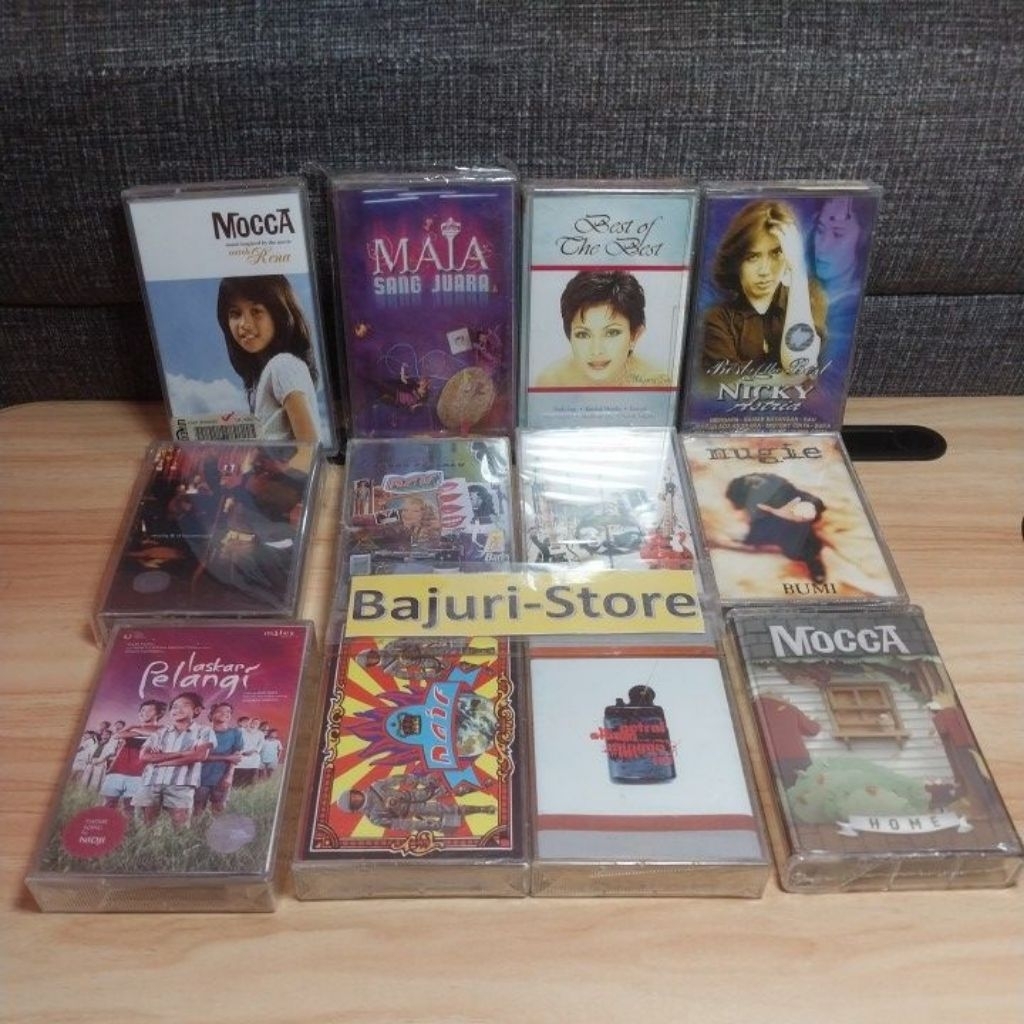 Kaset Pita "MOCCA" "MAIA" "Mayang Sari" 'Nicky Astria" "Maliq & D'essentials" "Maliq n D Essentials"
