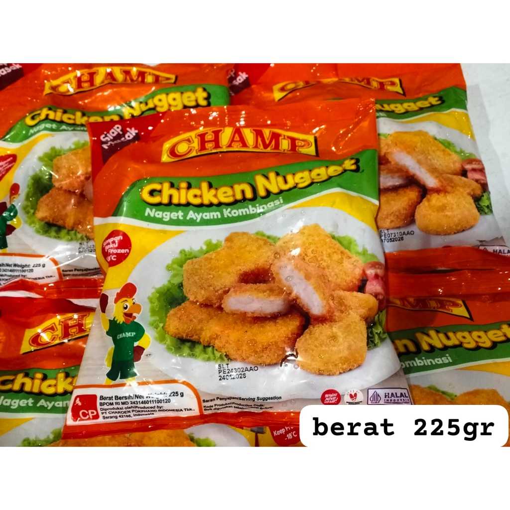 

Champ Chicken Nugget 225g dan 450g
