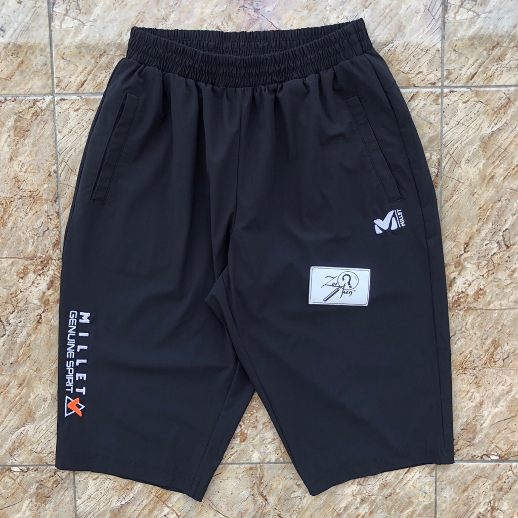 CELANA PENDEK MILLET 3/4 REMAJA HITAM