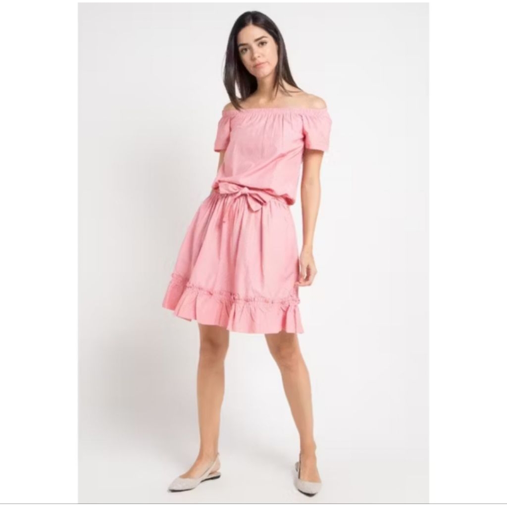 Ruffle Dress Off Shoulder Miyoshi