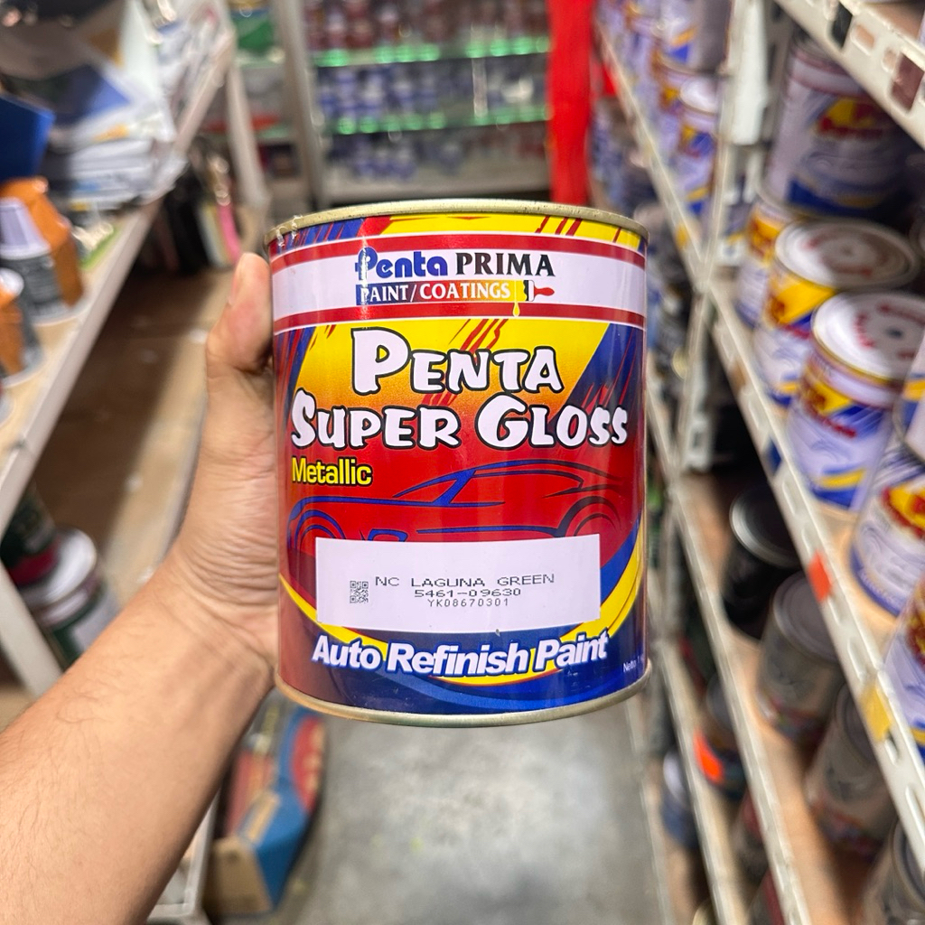 cat mobil NC Penta warna hijau botol 09630 laguna green 1 kg