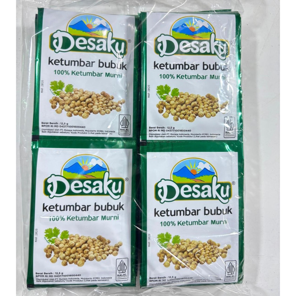 

12pcs Desaku Ketumbar Bubuk Murni 1 Renceng Rempah Alami Kediri Jawa Timur