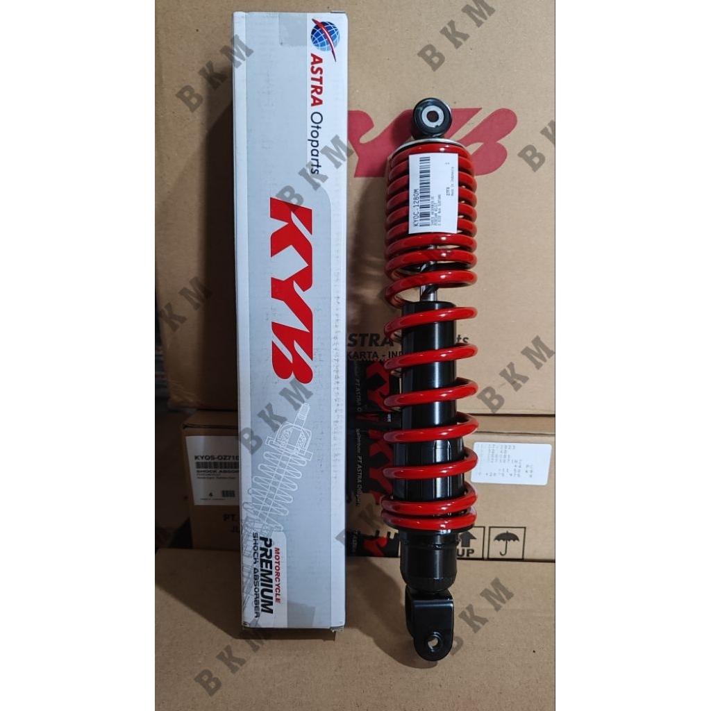 SHOCKBREAKER KYB YAMAHA X-RIDE SERIE KYOC-1280 MERAH ORIGINAL KAYABA