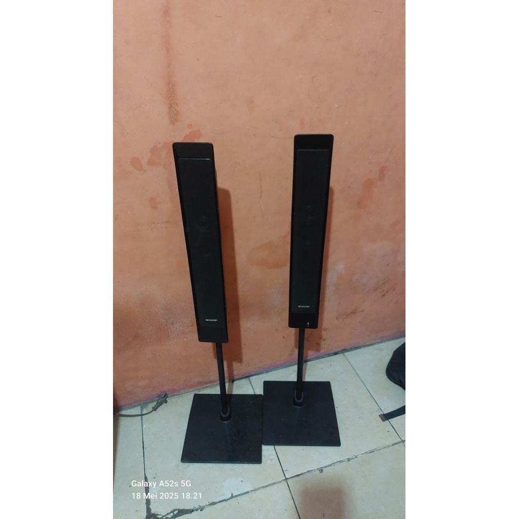 speker tower home theater bekas sharp