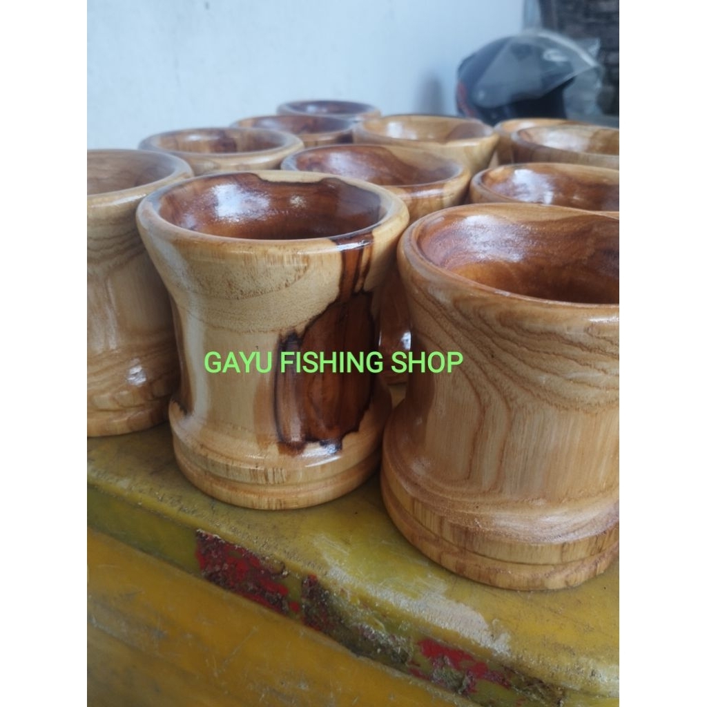 Gelok Pancing Kayu Jati no. 9 & no. 10