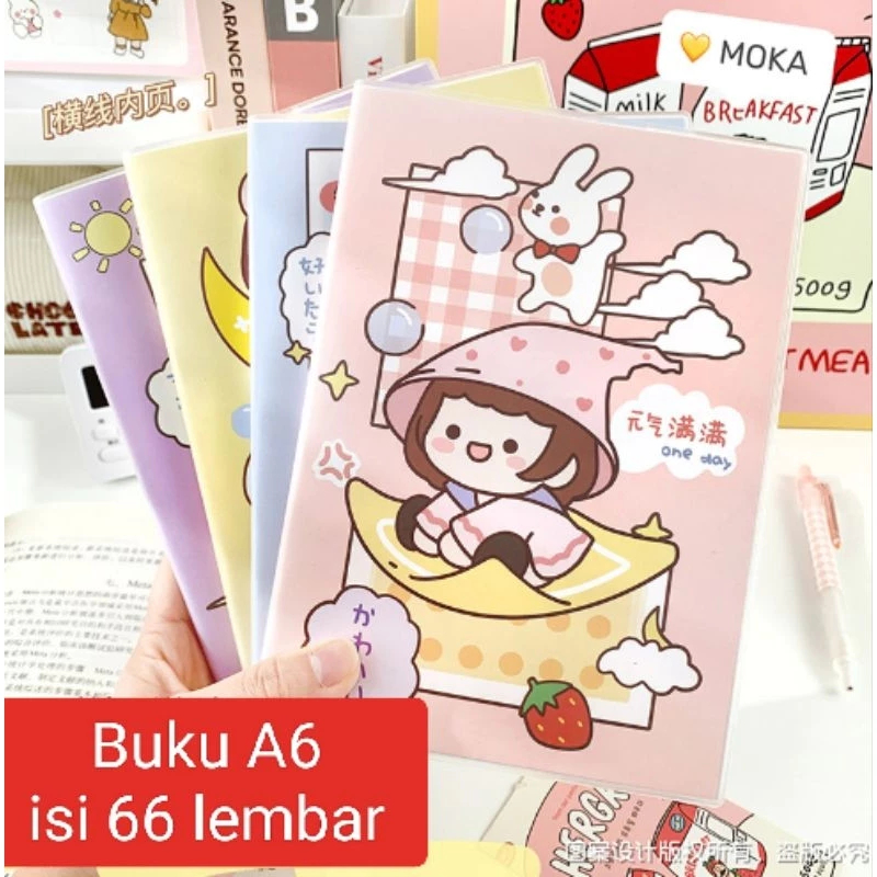 

MS Buku Tulis Notebook A6 Motif Sampul Waterproof Isi 66 lembar