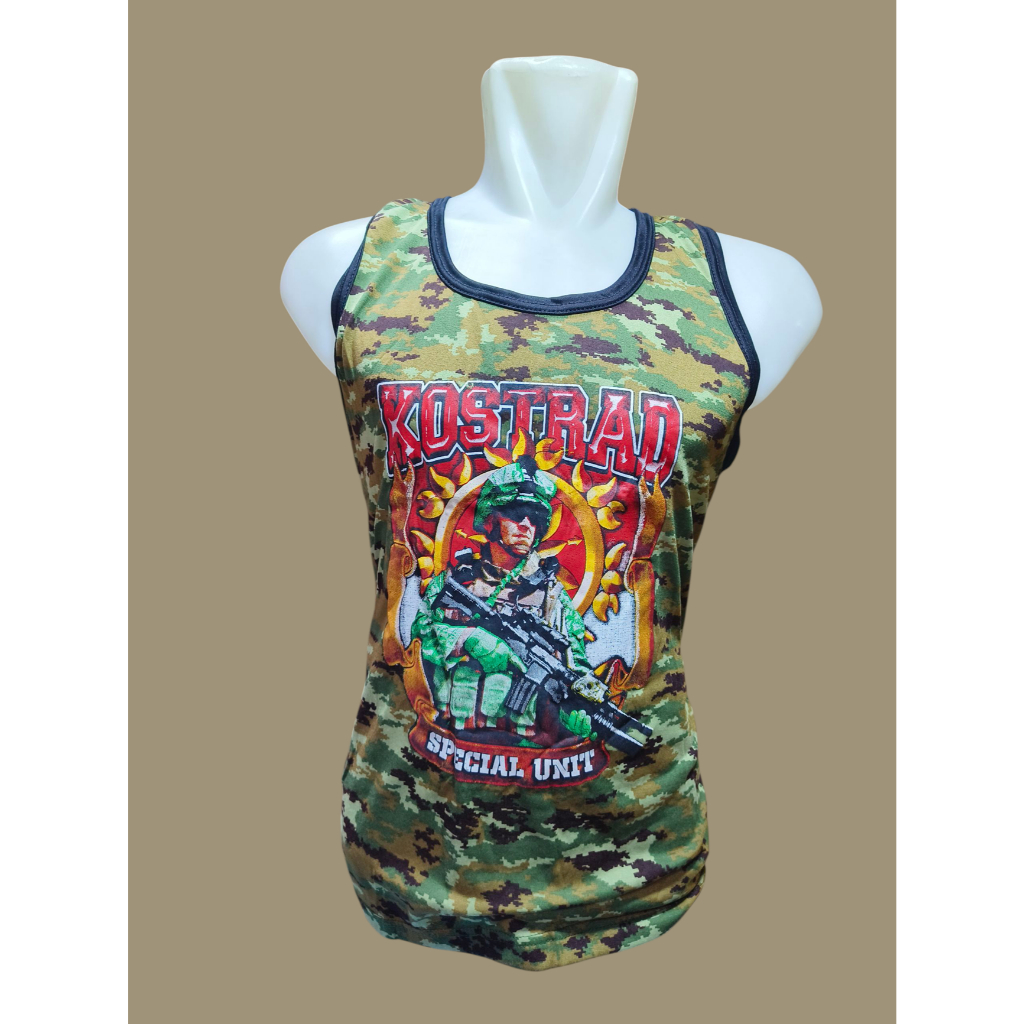 Singlet Loreng Kostrad Linud (1) | Singlet Loreng Kostrad - Singlet Loreng - Dalaman kostrad - Singl