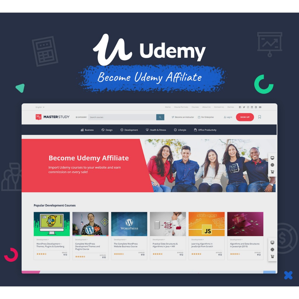 Aplikasi LMS SIKAD Sekolah Lengkap Masterstudy - Education WordPress Theme ELEMENTOR (EIKRA)