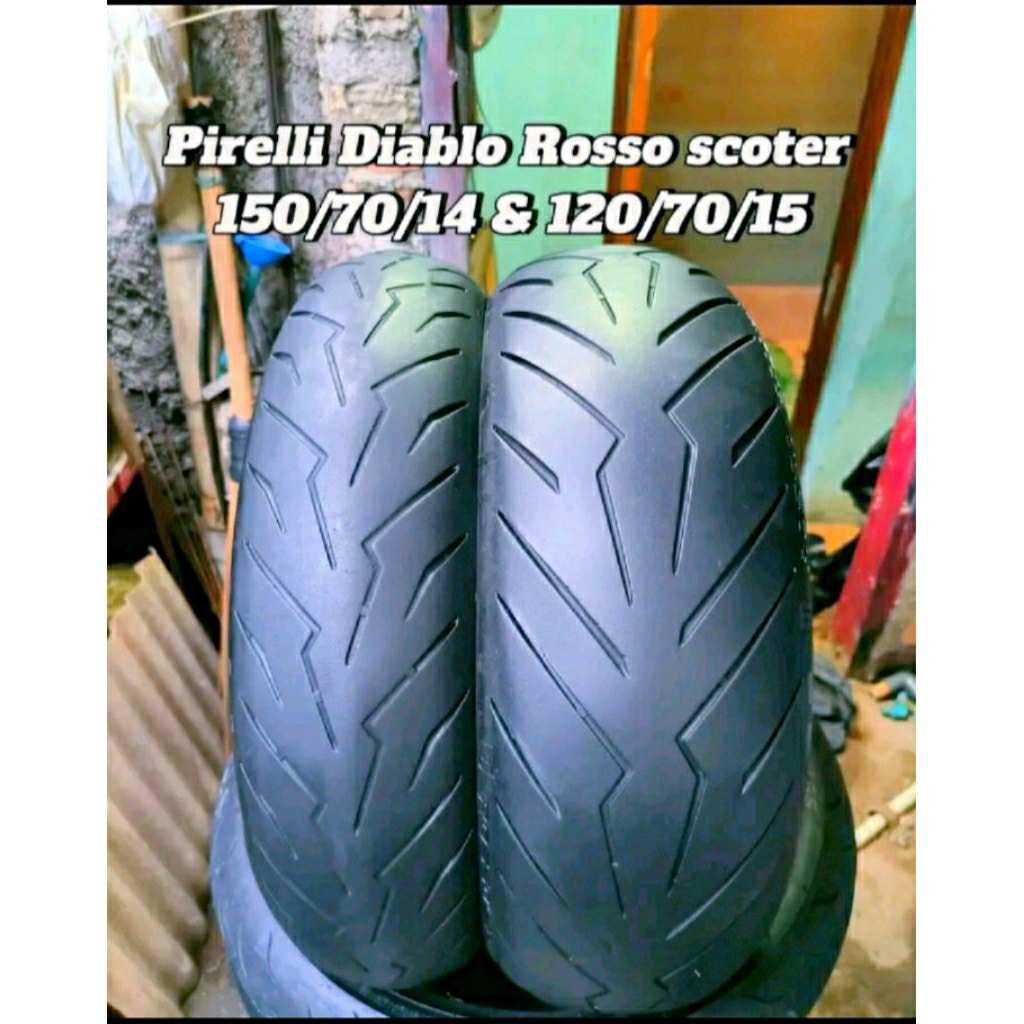 Ban tubeless merk firelli Diablo roso scoter