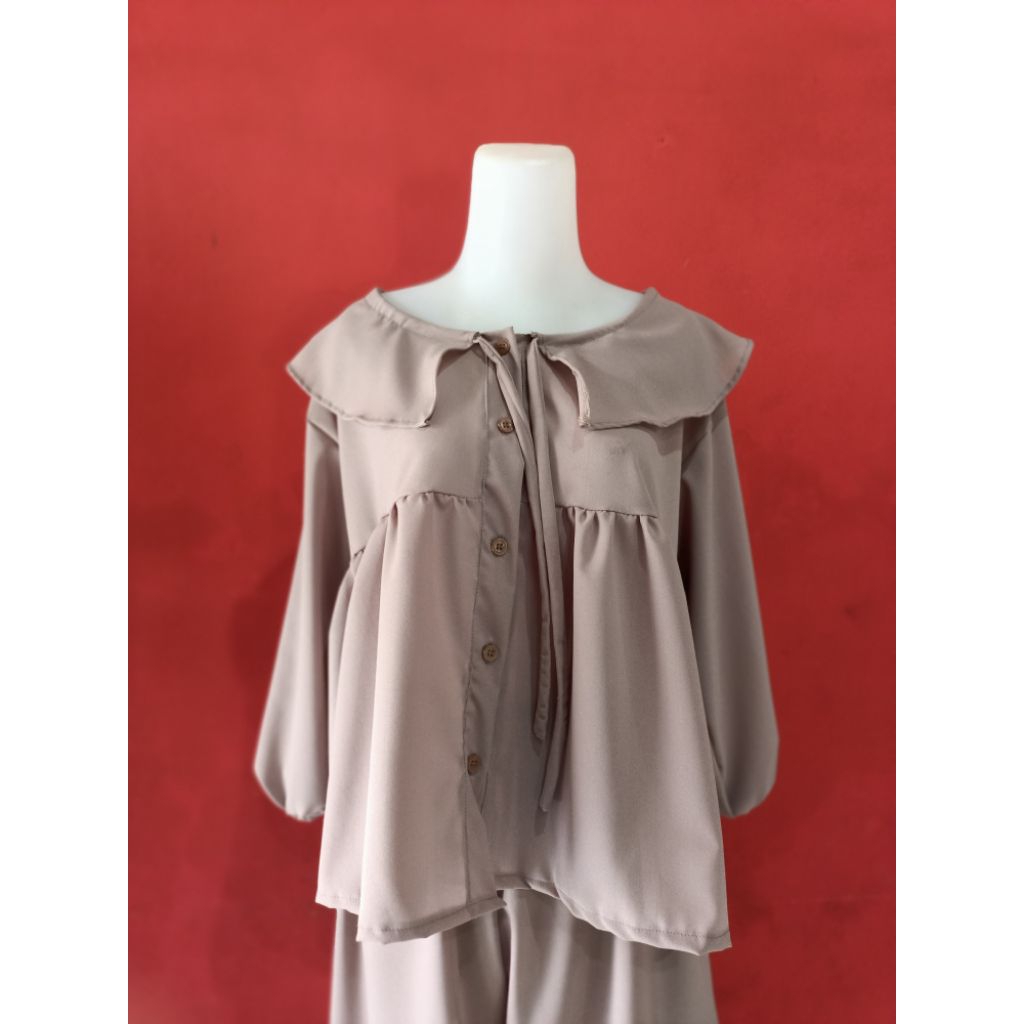 Setelan wanita / one set serut / setelan ceruty