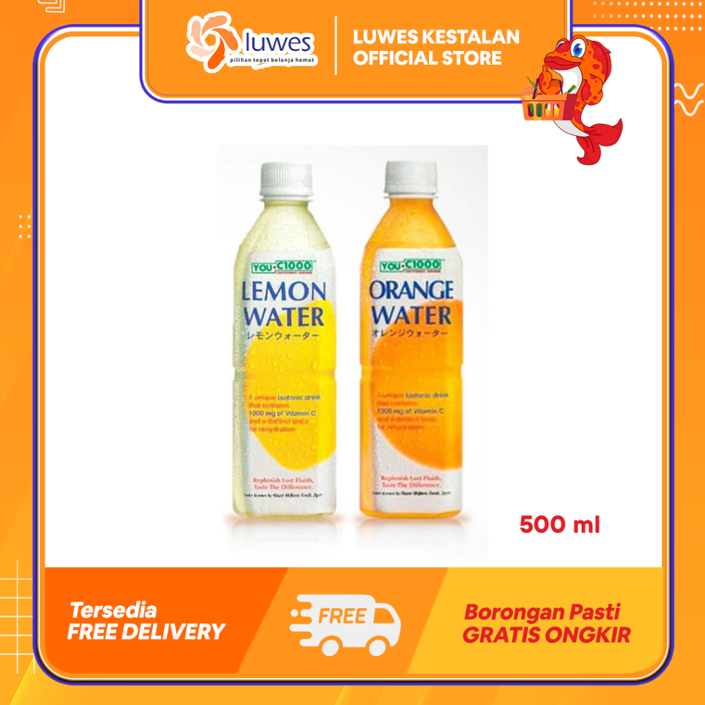 

YOU C 1000 Minuman Vitamin 500ml Lemon / Orange Minuman Kaya Akan Vitamin & Menjaga Stamina Tubuh