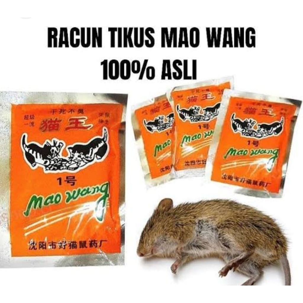 Racun Tikus Beras Merah - Mao Wang Racun Tikus