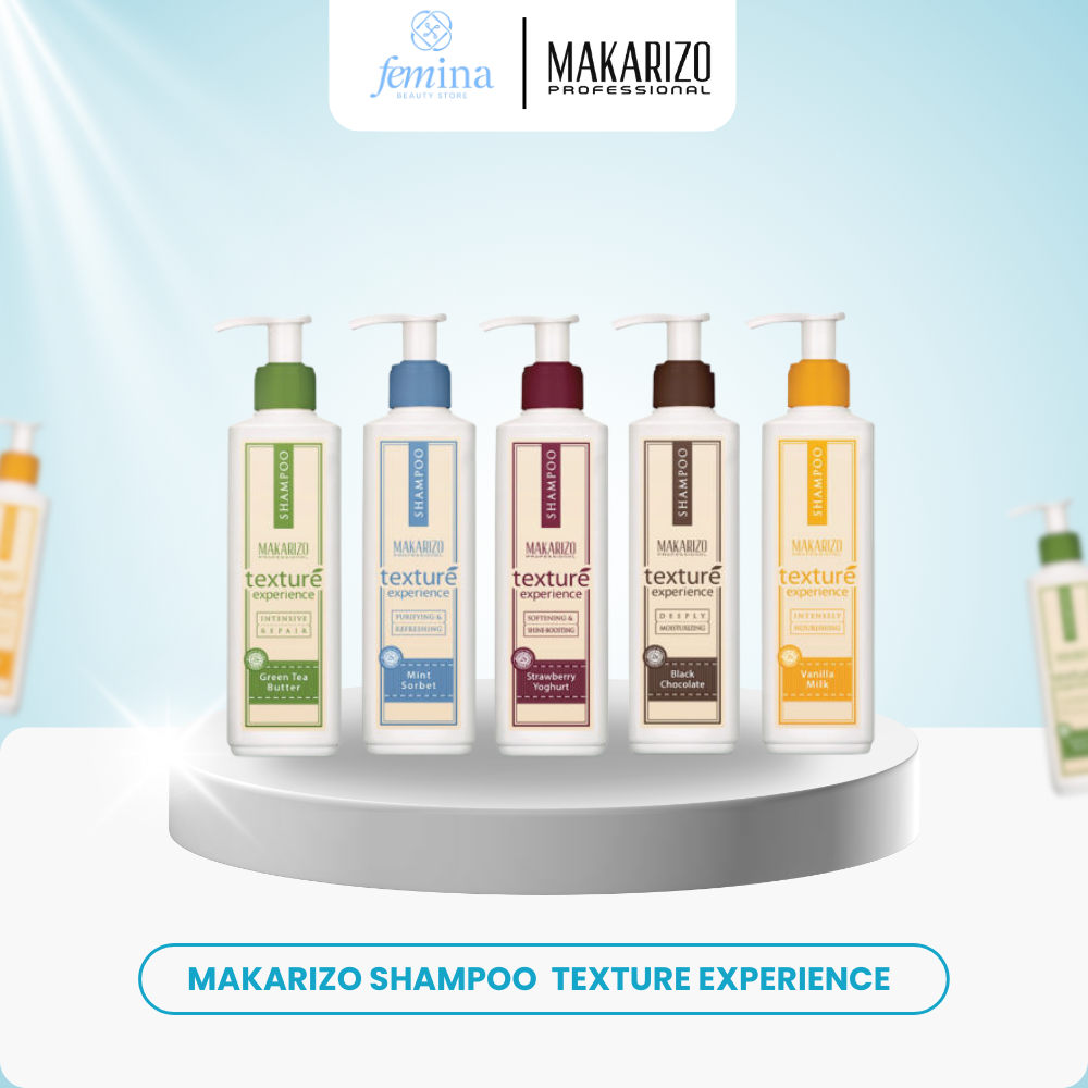 Shampoo Makarizo Texture Experience atau Shampoo Rambut Kering / Ketombe / Rontok