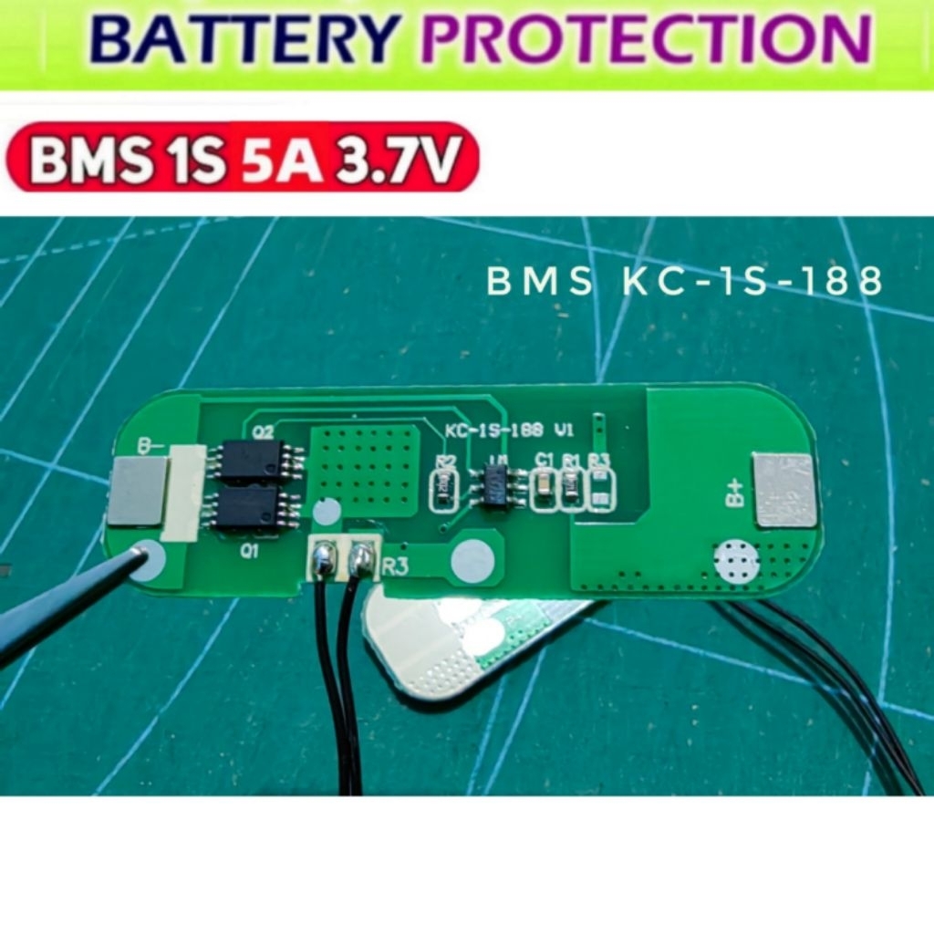 BMS 1S 5A 3.7V 18650 Battery Lithium Protection Board
