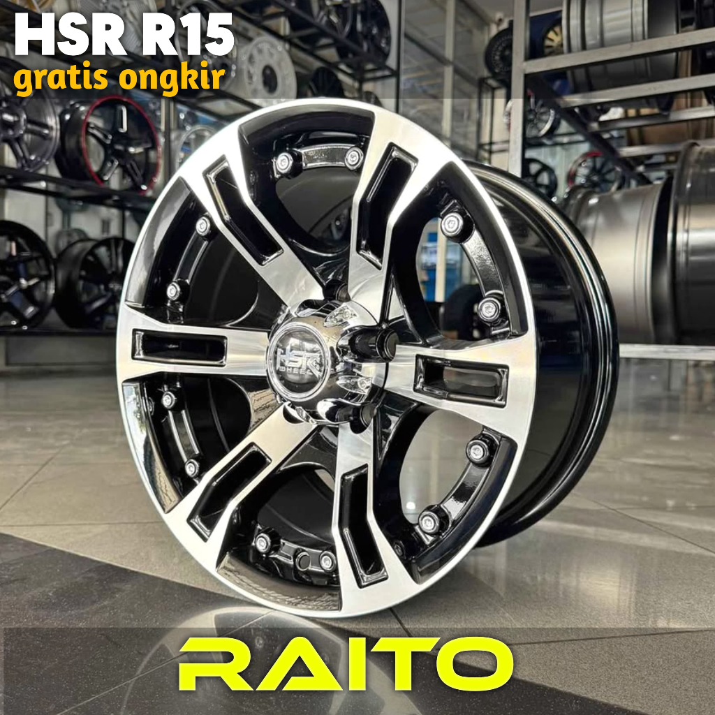 VELG OFFROAD R15 // RUSH TERIOS XTRAIL PANTHER HSR RAITO RING 15 // HSR WHEEL OFFICIAL STORE