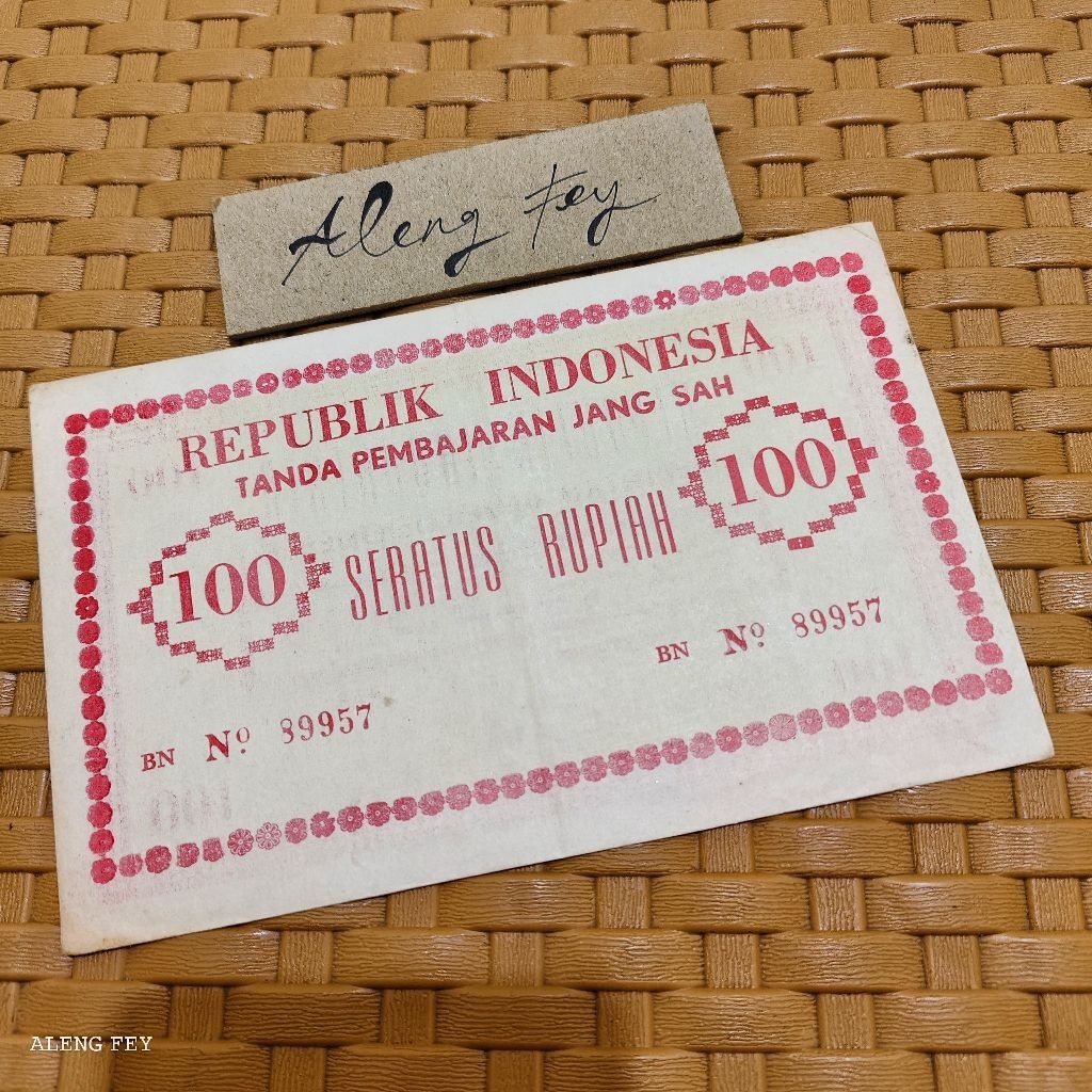 uang kuno orida 100 Rupiah PRRI