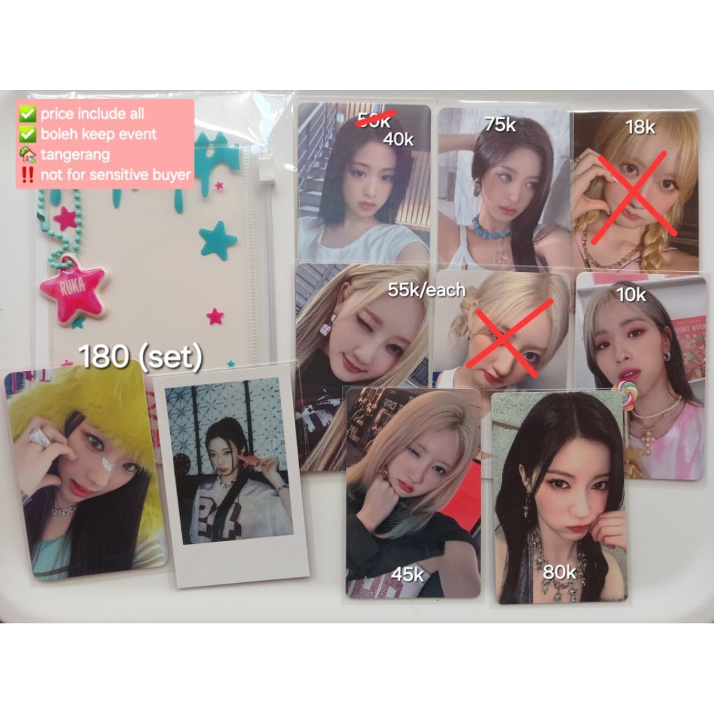 Photocard babymonster rami, asa, ahyeon photocard, Pc album & memkit rami & Pouch ruka
