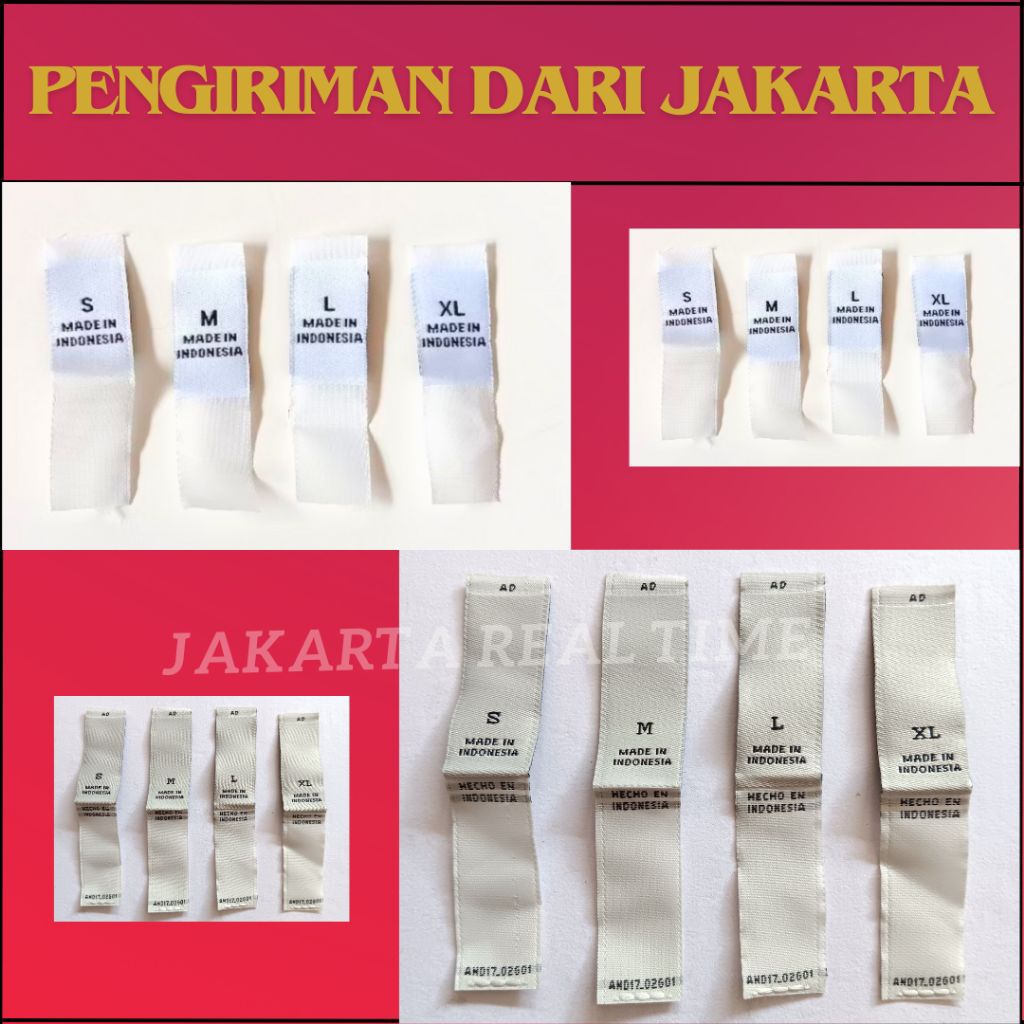 

size lipat (10pcs) made in indonesia ori Garment