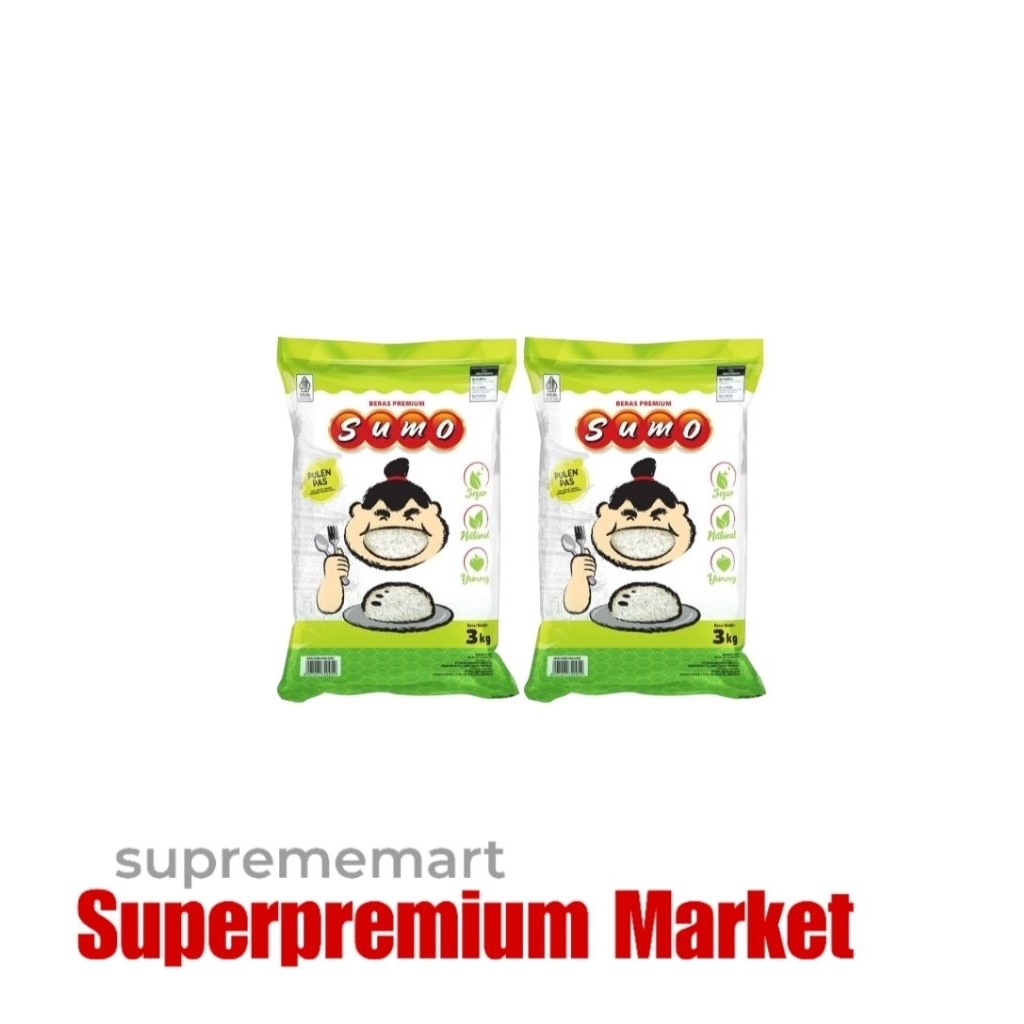 

Sumo Hijau Beras Pulen Pas Premium Rice 2 x 3Kg