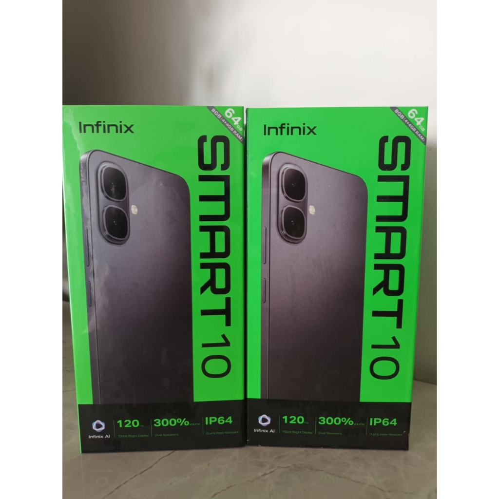 Infinix Smart10 RAM 4/64GB dan 4/128 GB harga terbaik