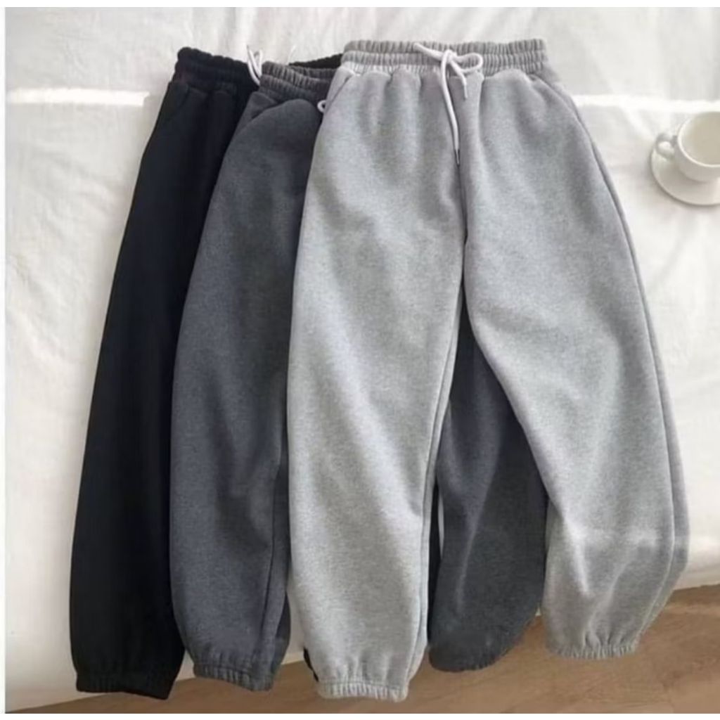 CELANA JOGGER WANITA NATURAL BASIC PANTS SPORTY korean style