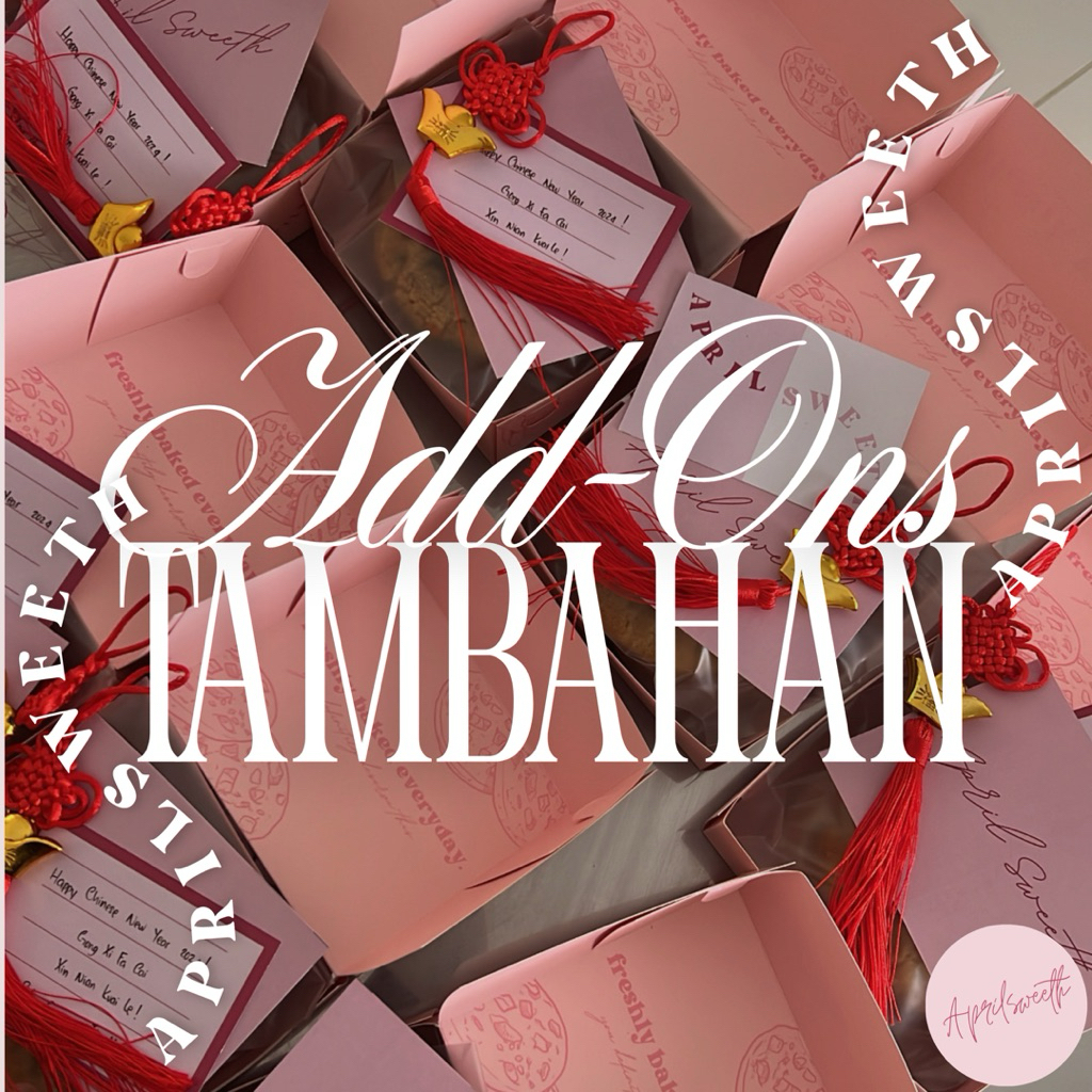 

ADD ONS - TAMBAHAN PITA BOX LILIN TOPPER KARTU UCAPAN APRILSWEETH (mohon baca deskripsi)