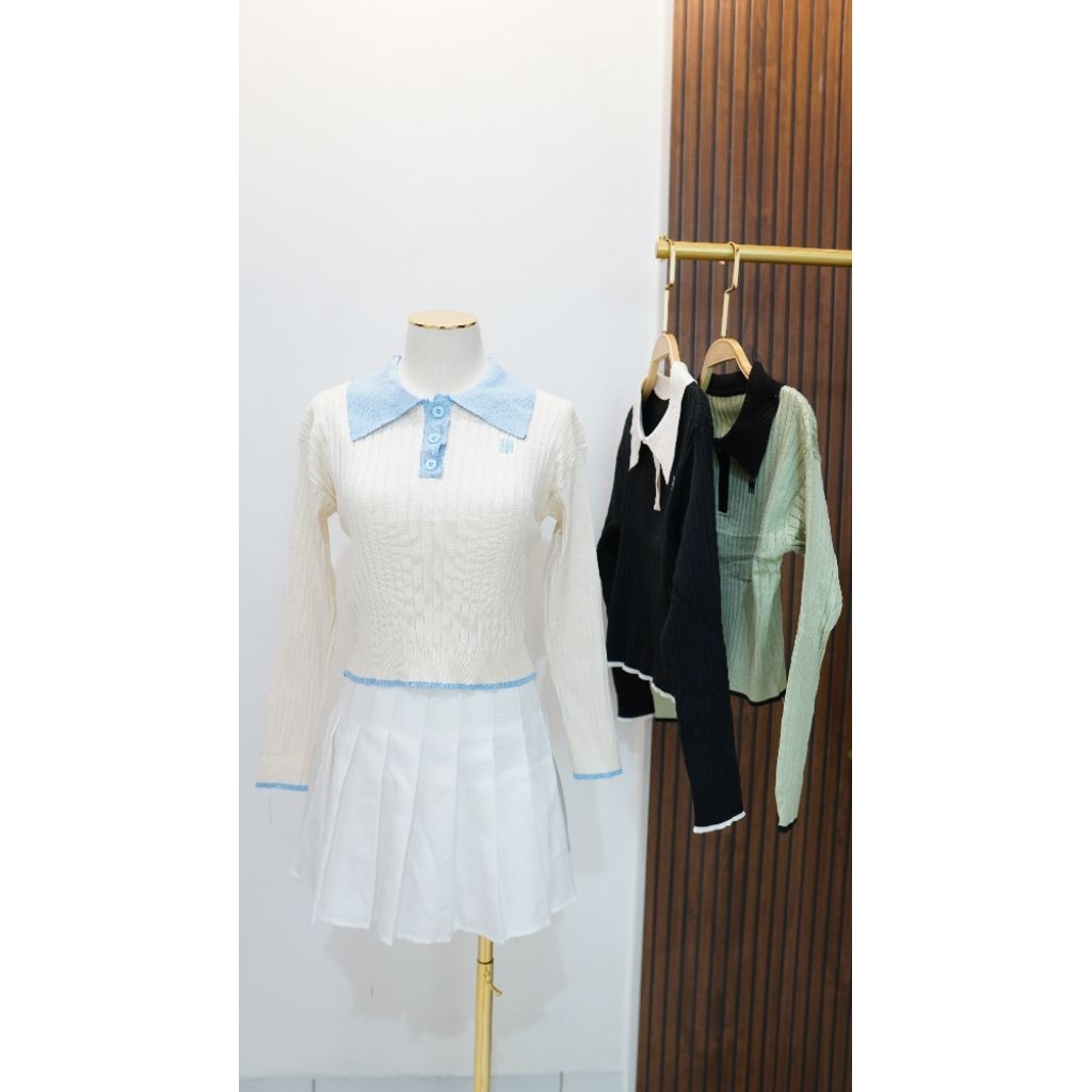 Sweater Rajut Wanita - Putih