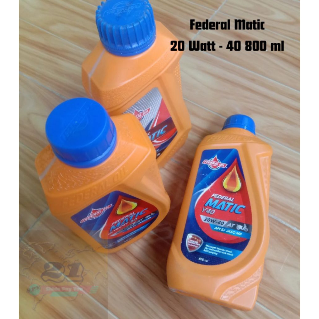 Federal Matic 20watt-40 800ml/Oli Mesin Federal Metic 20watt-40 800ml