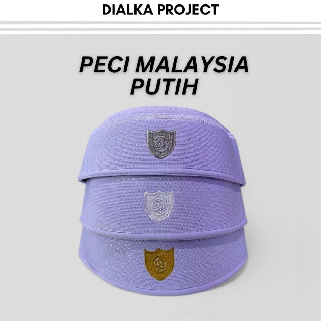 Peci Kopyah Malaysia Darkah ( Kopyah Malaysia / Kopyah Haji / Kopyah Hadroh ) Kopiah Santri Putih