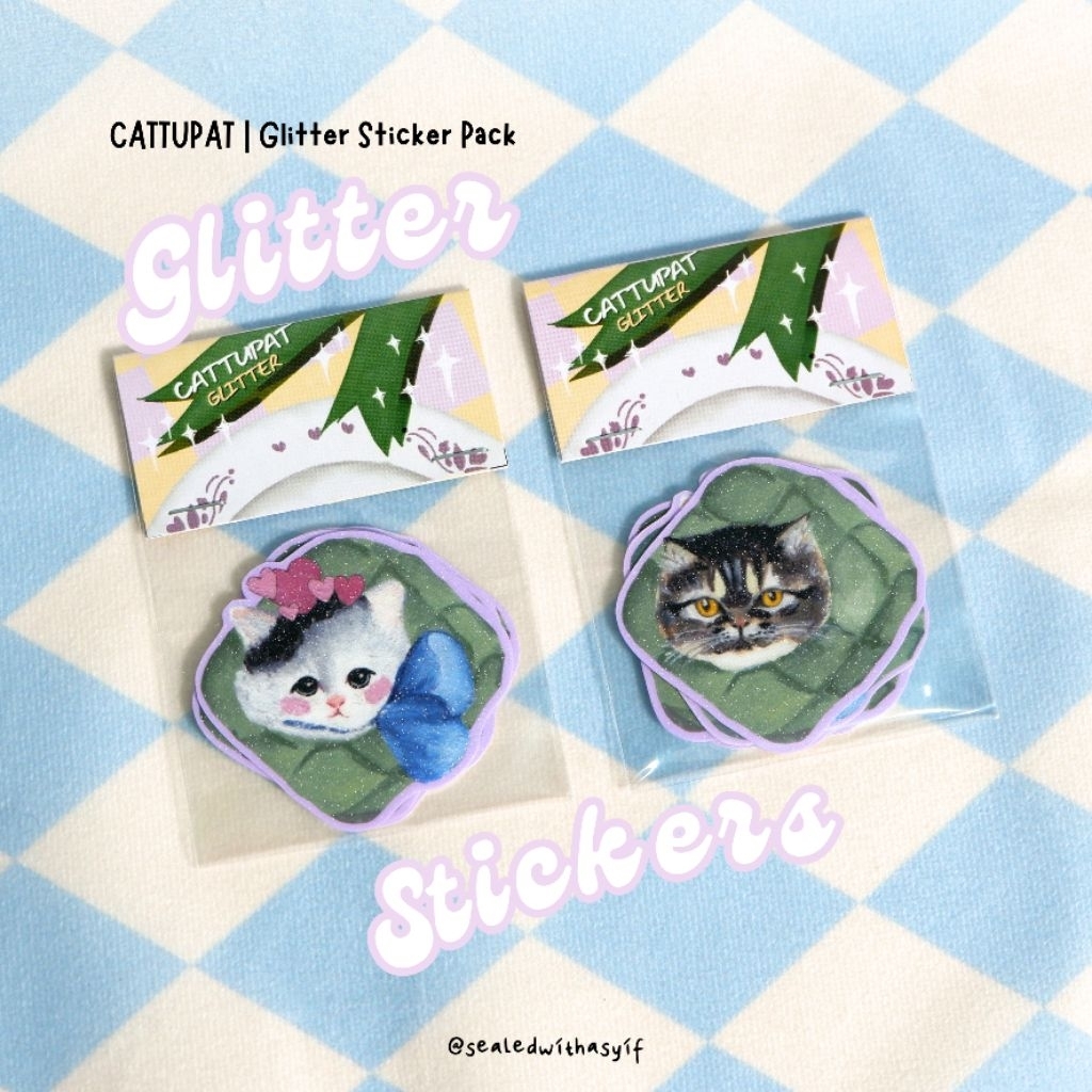 

Glitter Sticker Pack | CATTUPAT series