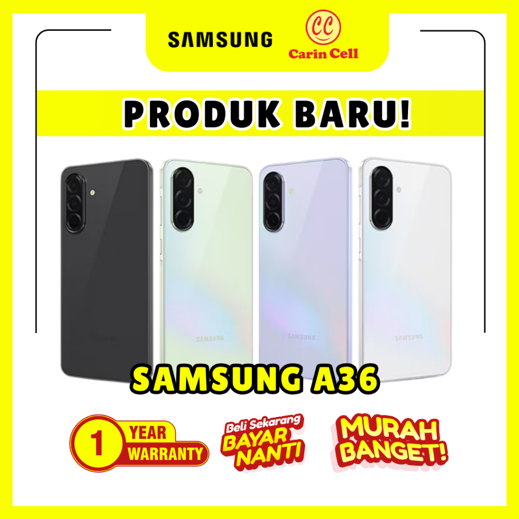 SAMSUNG A36 5G RAM 8/256GB + ADAPTER 25W ORI +  FREE ESIM AXIS 140GB