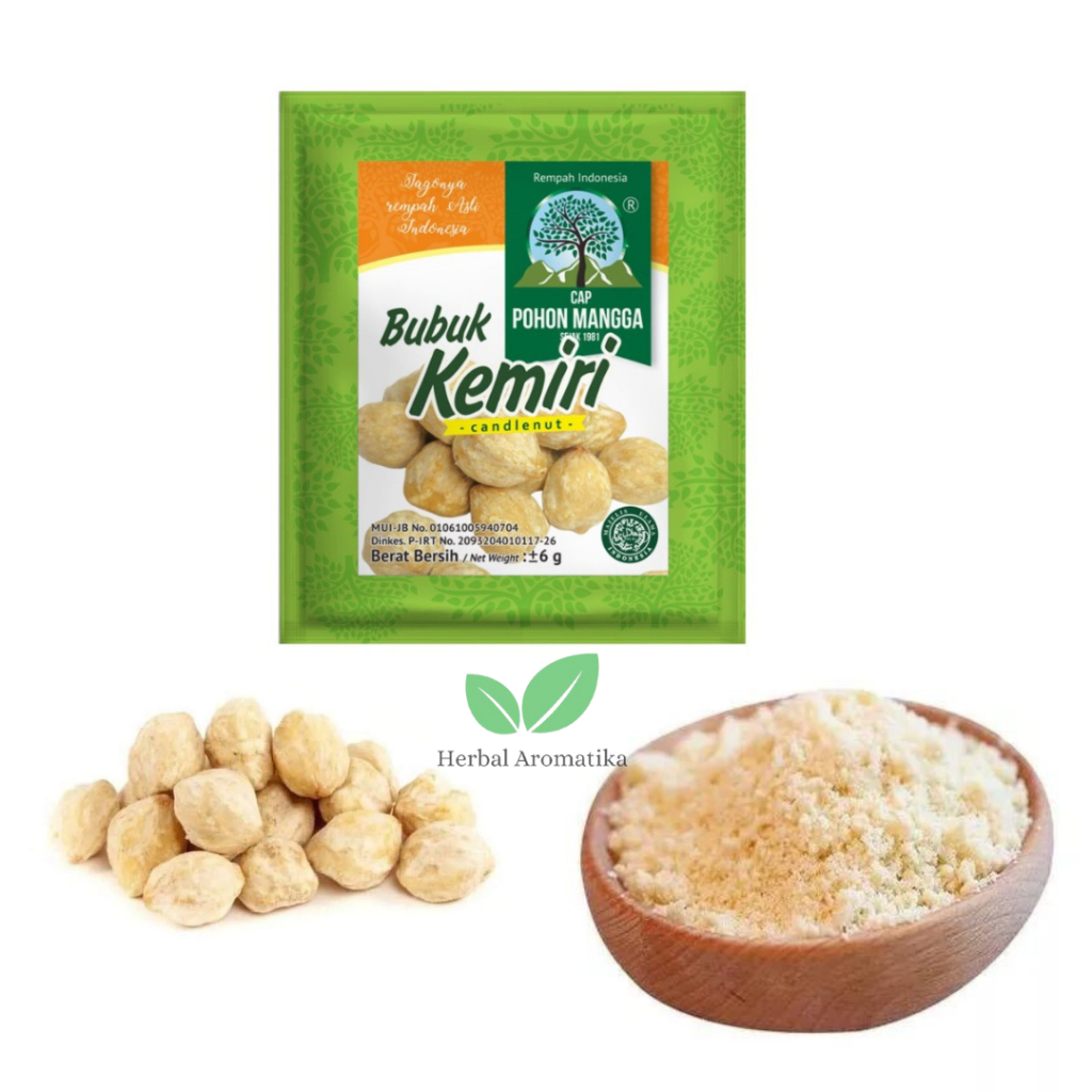 

Kemiri Bubuk 1 Sachet Cap Pohon Mangga 6 Gram Bumbudapurbintang / Cap Pohon Mangga