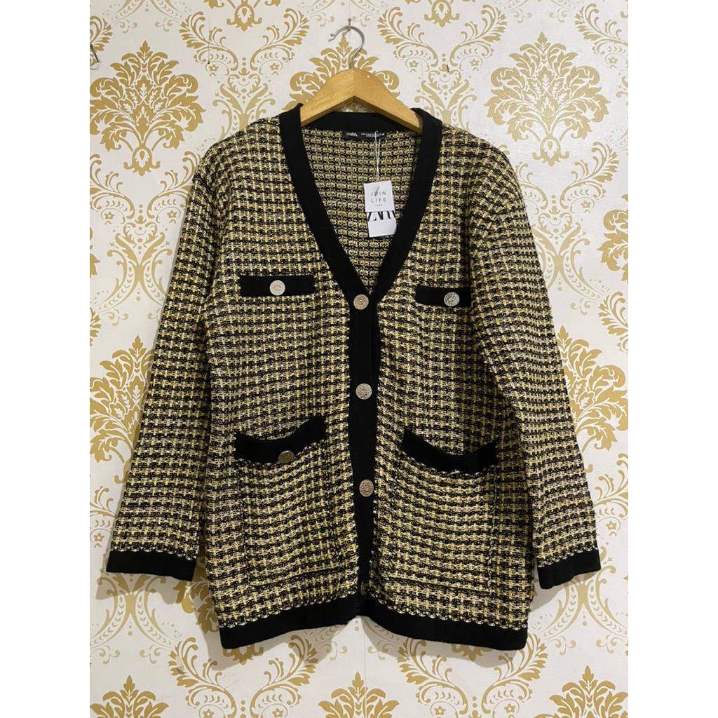 Zara Tweed Cardigan