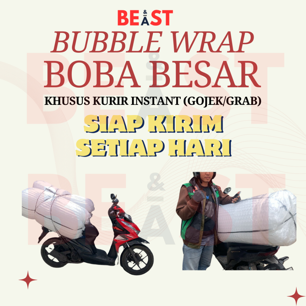 

BUBBLE WRAP BOBA BESAR T40CM X P30CM KURIR INSTANT BUBBLE ROLL PACKING PAKET PACKAGING TEBAL AMAN