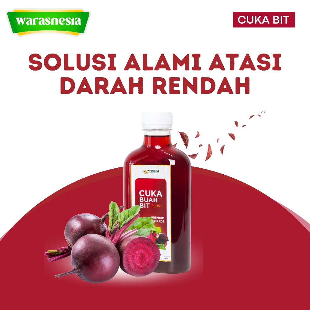 

Cuka Buah Bit Innature Murni 100% Alami Solusi untuk Kesehatan Jantung dan Penambah Darah