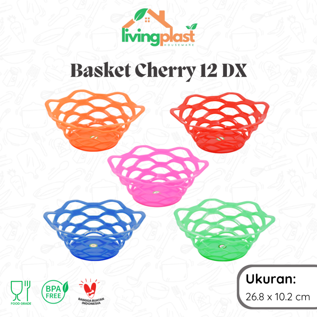 Basket Cherry 12 DX / Keranjang Buah Plastik / Wakul Buah / Keranjang Dapur / Tempat Buah