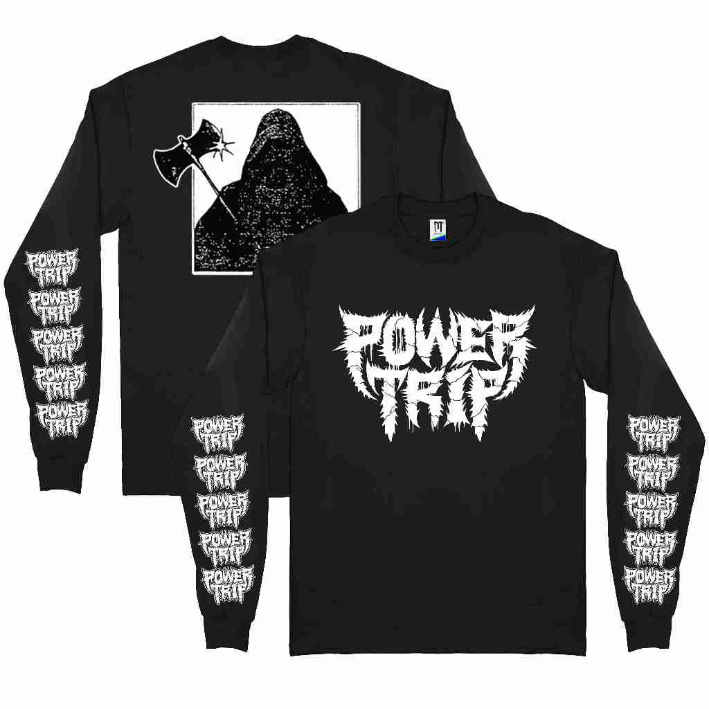 T-Shirt Long Sleeve POWER TRIP - Full Executioner  | Kaos musik | kaos band | kaos musk | BOOTLAG |