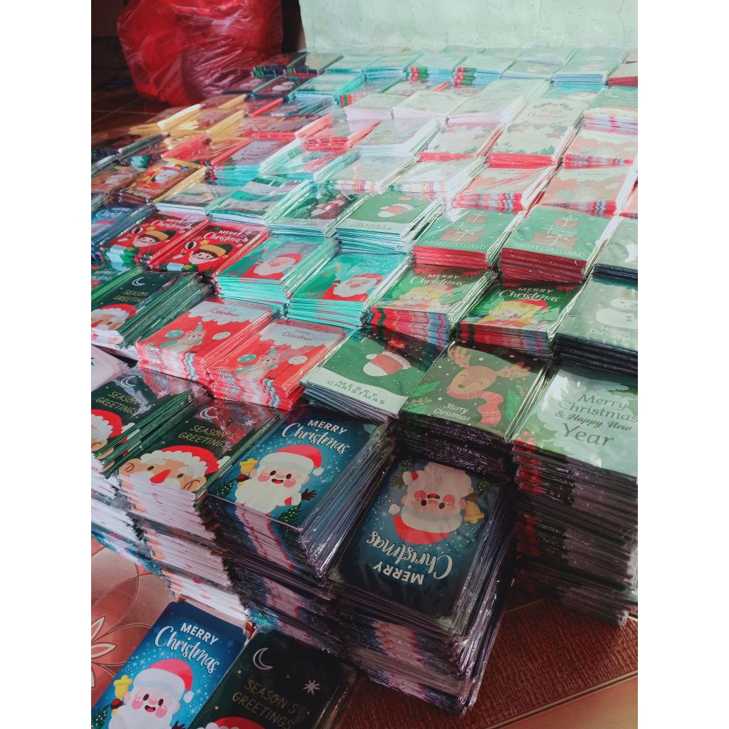 

AMPLOP NATAL 1pack isi 10pcs UK medium siap pakai siap jual