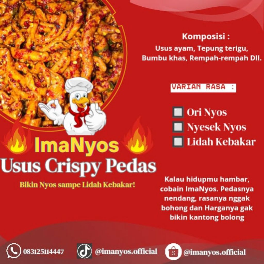 

Usus Crispy Pedas 250gram