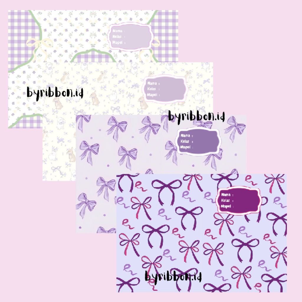 

byribbon.id – Sampul Buku Aesthetic Purple Series (Sidu/BigBoss)