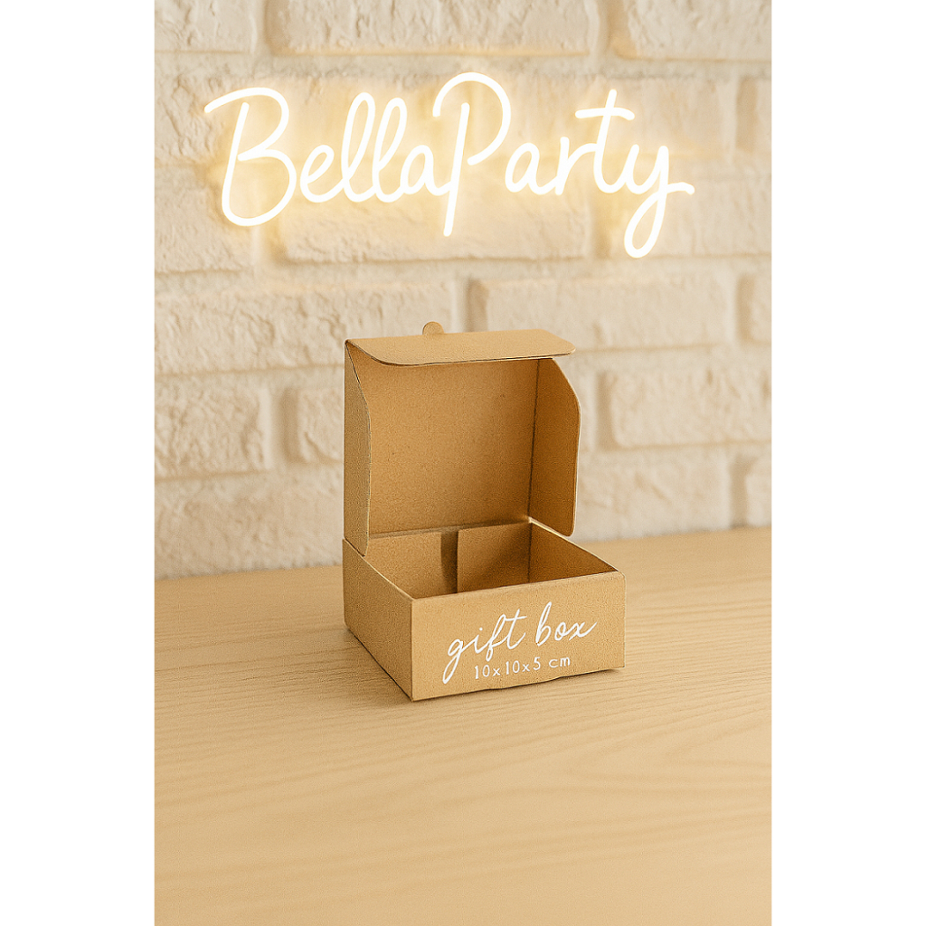 

gift box kotak kado dus kecil cokelat mainan ukuran kecil 10x10x5 DIE CUT | KOTAK KARTON | BOX PACKING